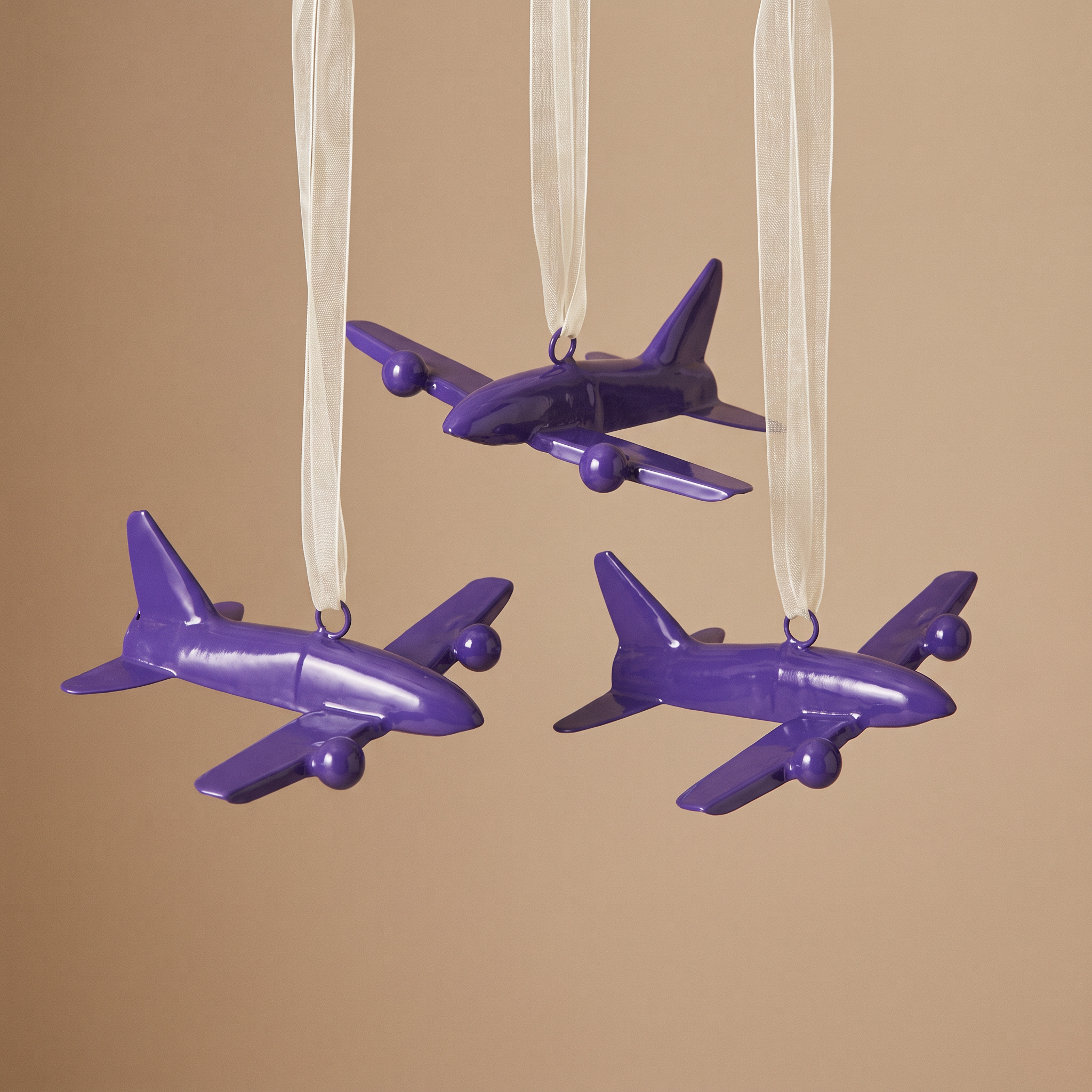 Sia Home Pop Avion suspension Noël violette 13 cm fer