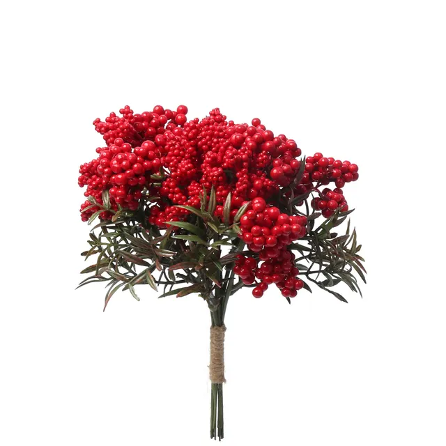 Sia Home Bouquet de Baies bouquet artificiel rouge 20 cm