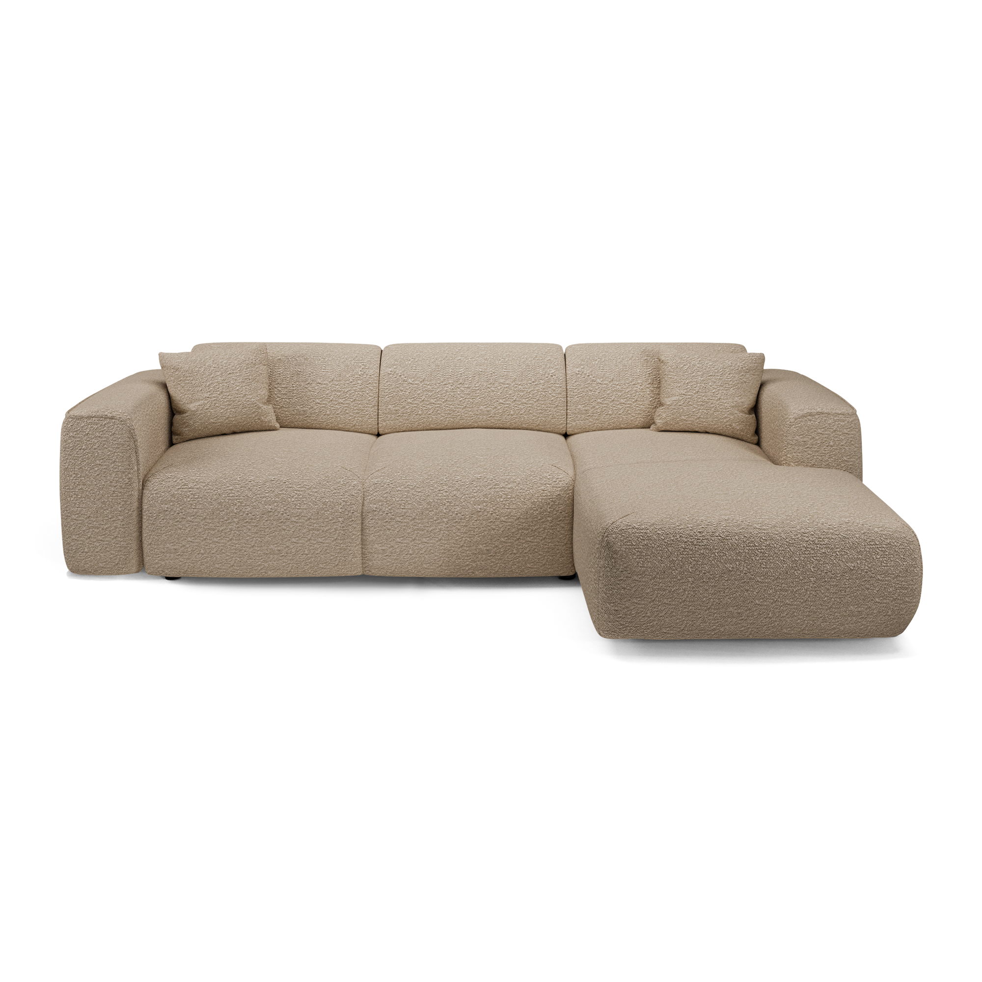 Sia Home Yuma canapé convertible angle droit crème