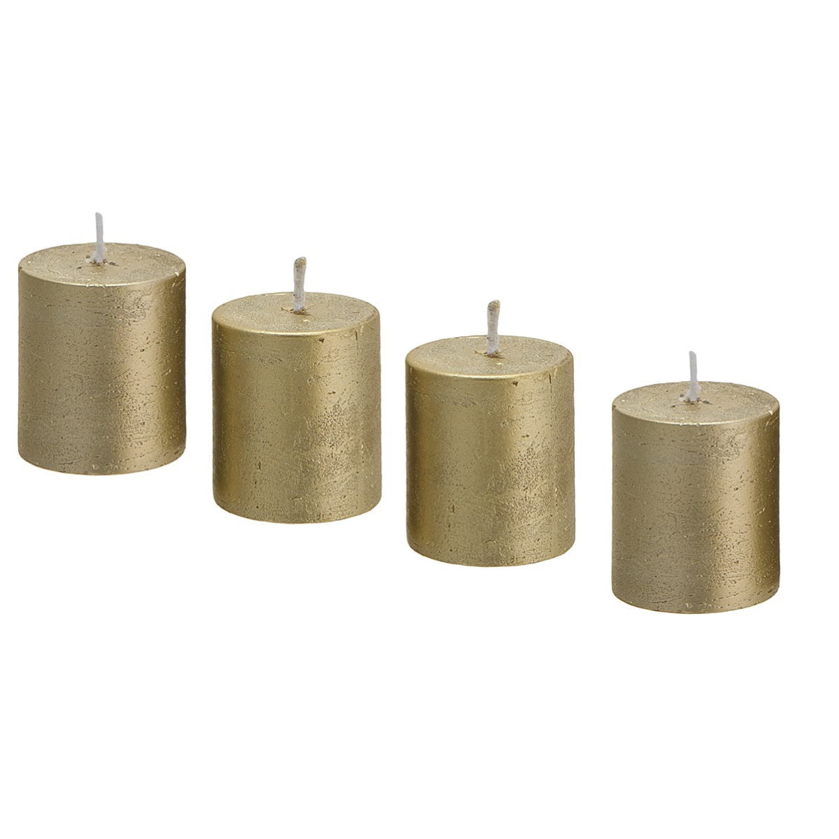 Sia Stripes Xs coffret 4 bougies cylindriques rose