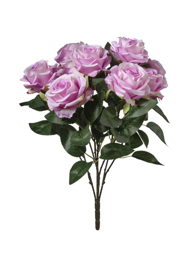 Feuillazur Rungis Rose bouquet fleurs artificielles 50cm 5 coloris