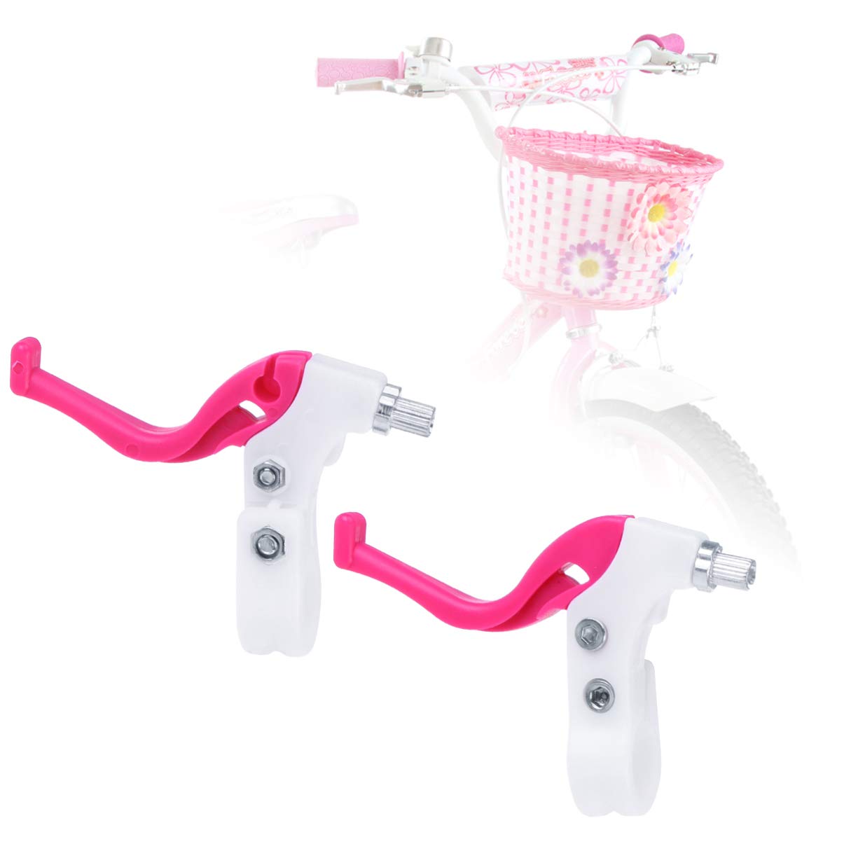Winomo leviers frein vélo enfant rose plastique 11,8 cm
