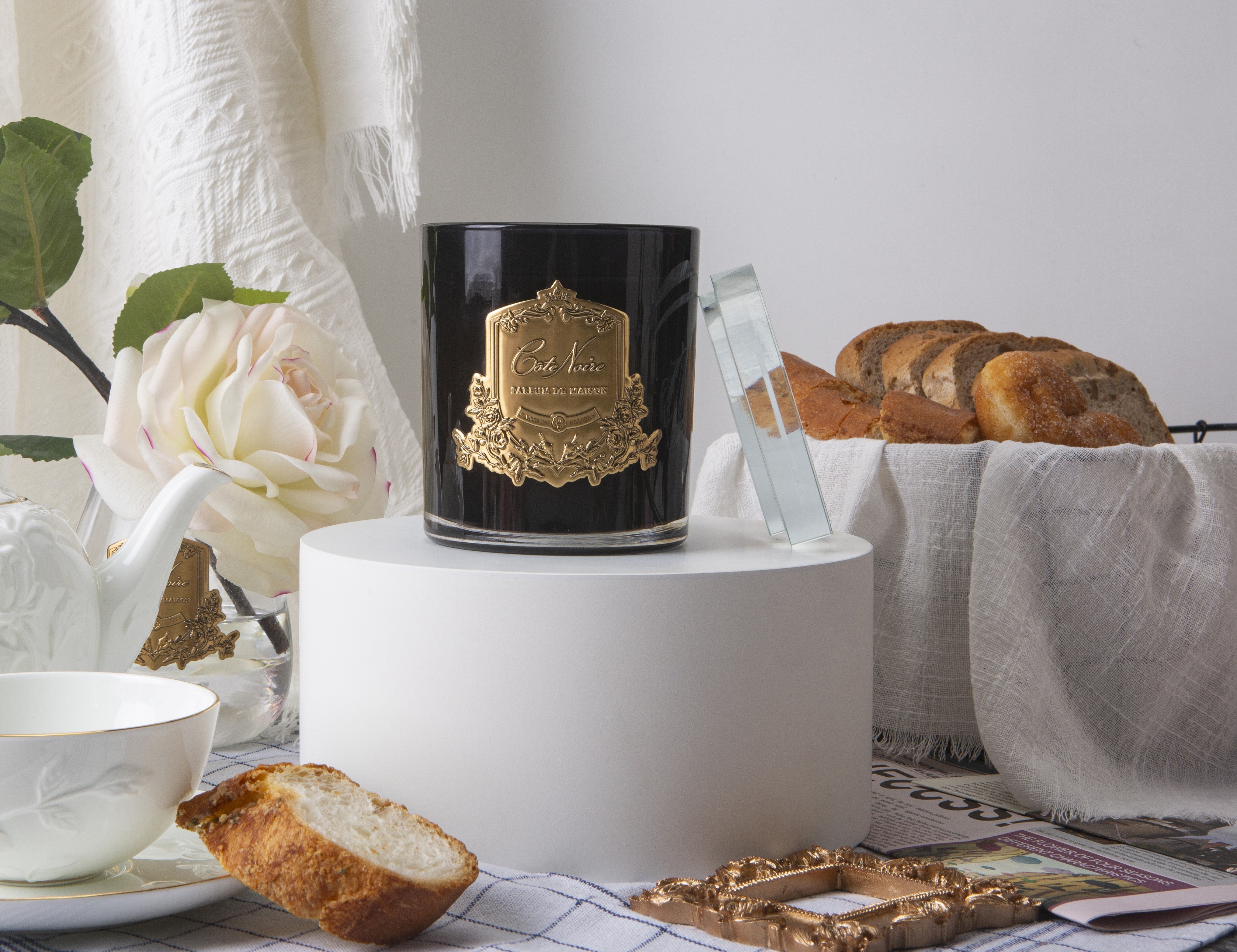 Côte Noire Soy Blend bougie thé French Morning Tea 450g