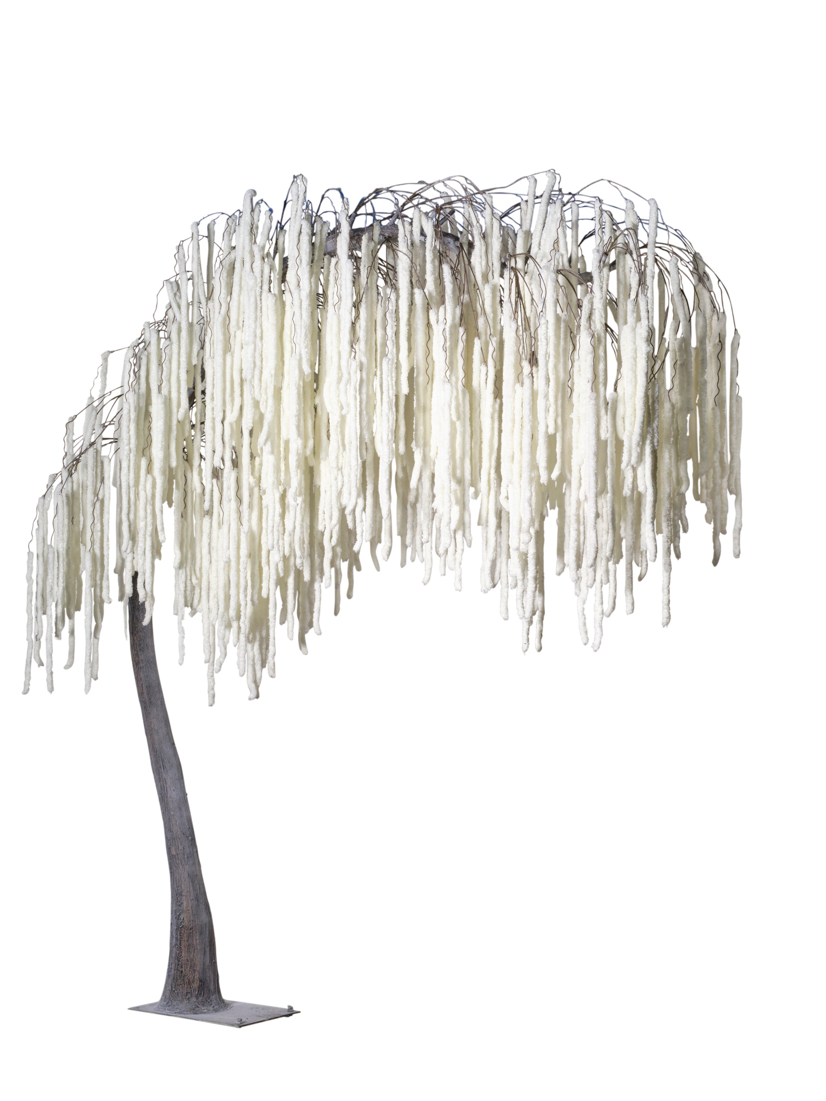 Feuillazur Rungis Arbre amarante blanc fleur Noël 300 cm