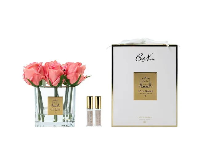 Côte Noire Couture SVC905 9 Roses Pêche Verre Transparent