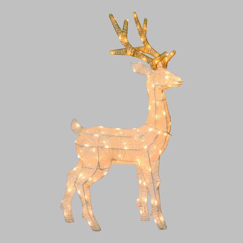 Feuillazur Rungis Renne 3D LHC 120 LED déco lumineuse H85cm