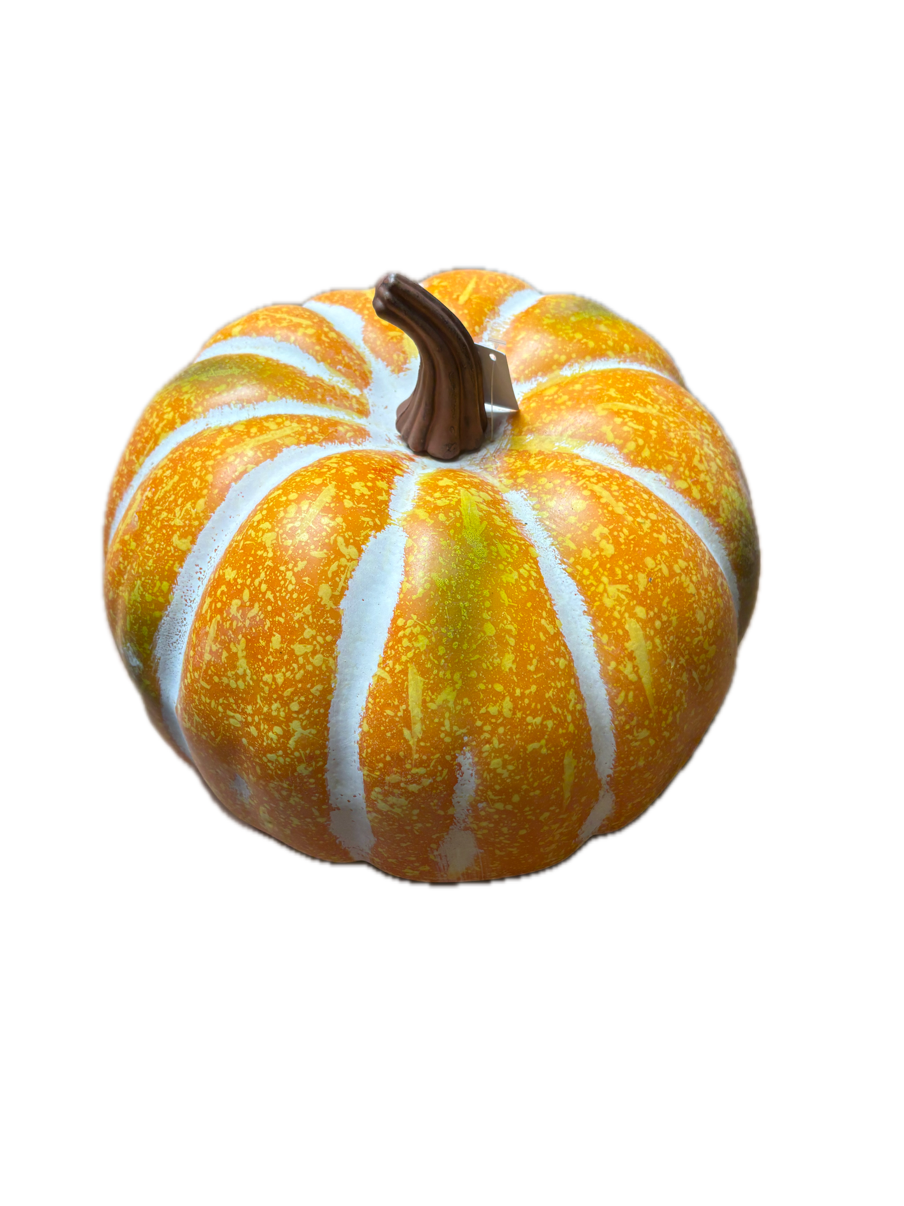 Feuillazur Rungis Citrouille réaliste citrouille orange rayée