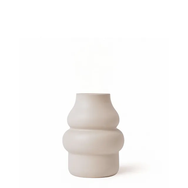 Sia Home Chrysalide vase verre blanc 21 cm