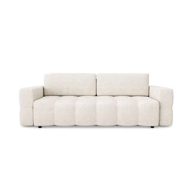 Sia Gabriel canapé convertible taupe avec coffre