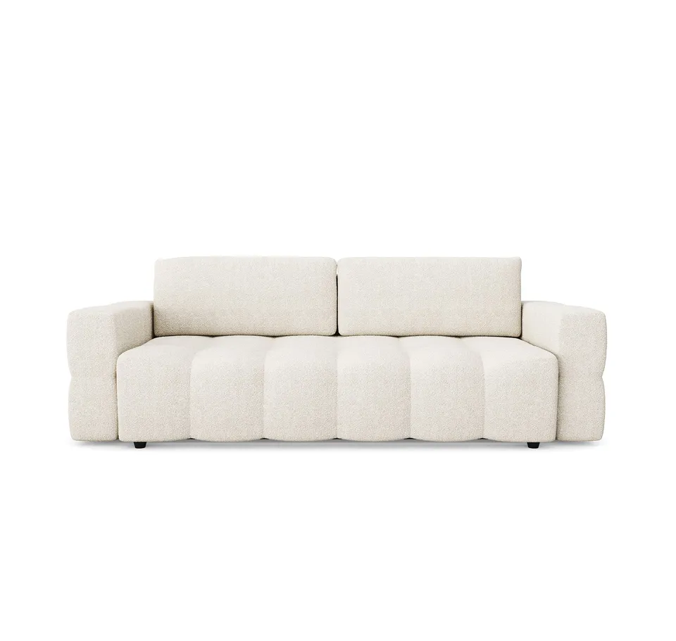Sia Gabriel canapé convertible taupe avec coffre