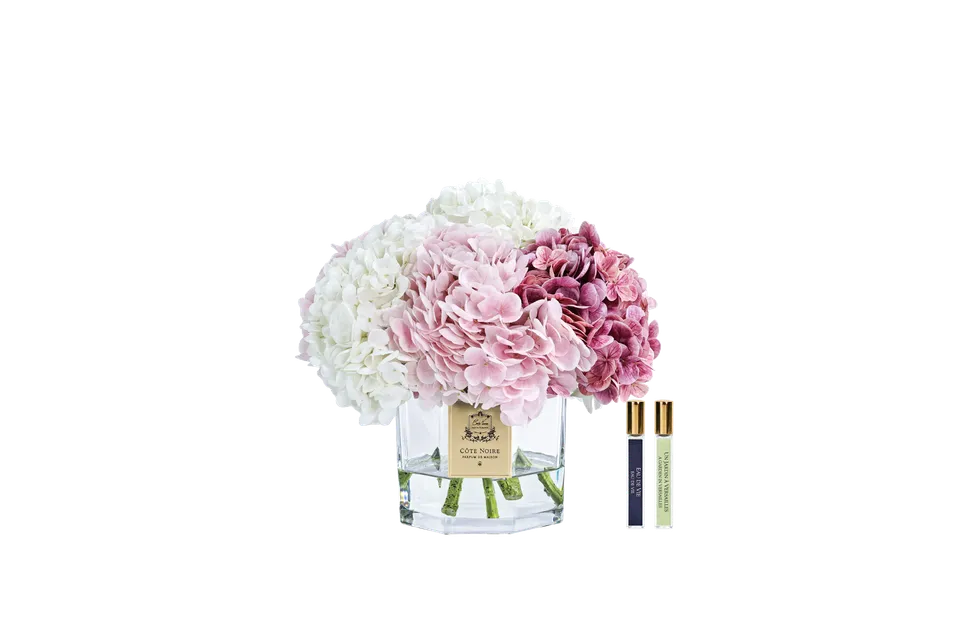 Côte Noire Hydrangeas CHB03 hortensia rose bouquet
