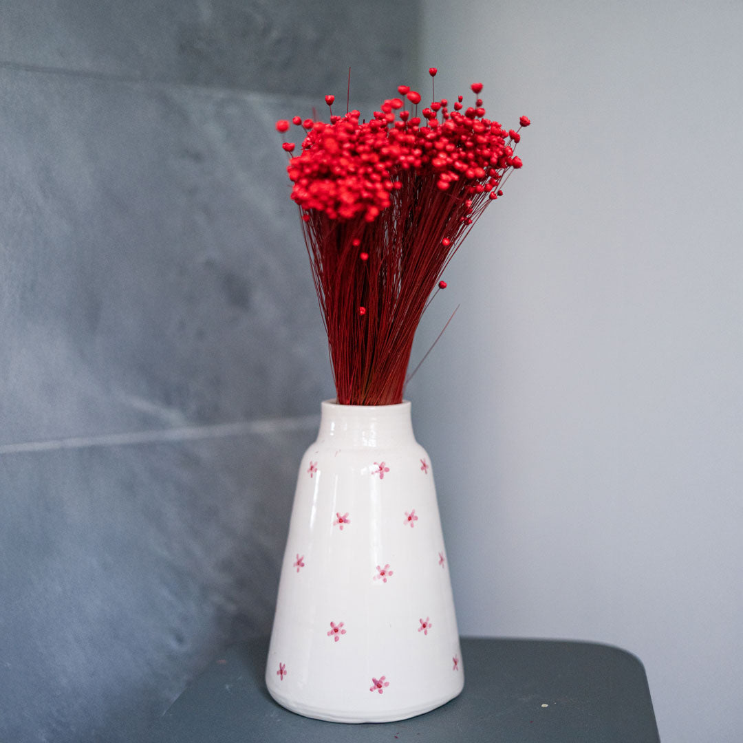 Flowrette Fleurs séchées Glixia botte fleur séchée rouge x1