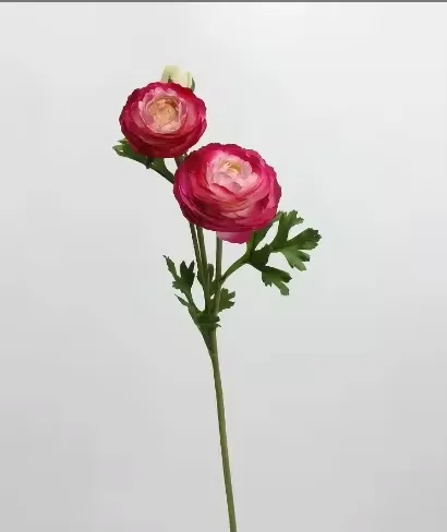 Flowrette Renoncule rose vibrant fleur artificielle x1