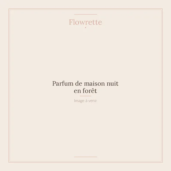 Flowrette parfum maison Nuit en forêt cèdre boisé