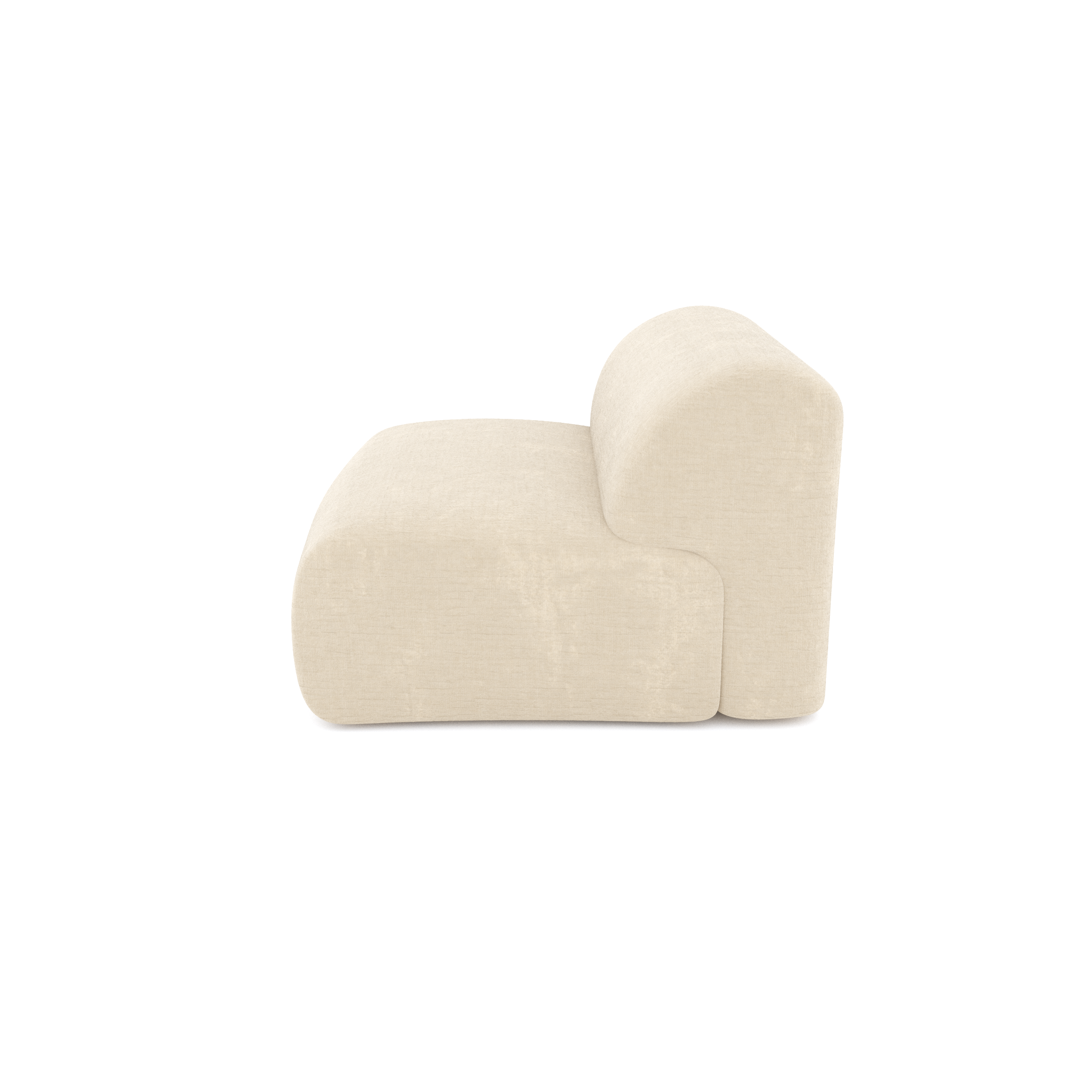 Sia Home Myra fauteuil sans accoudoirs crème