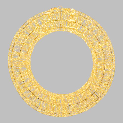 Feuillazur Rungis HDM Pro MicroLED couronne lumineuse 35 cm blanc chaud