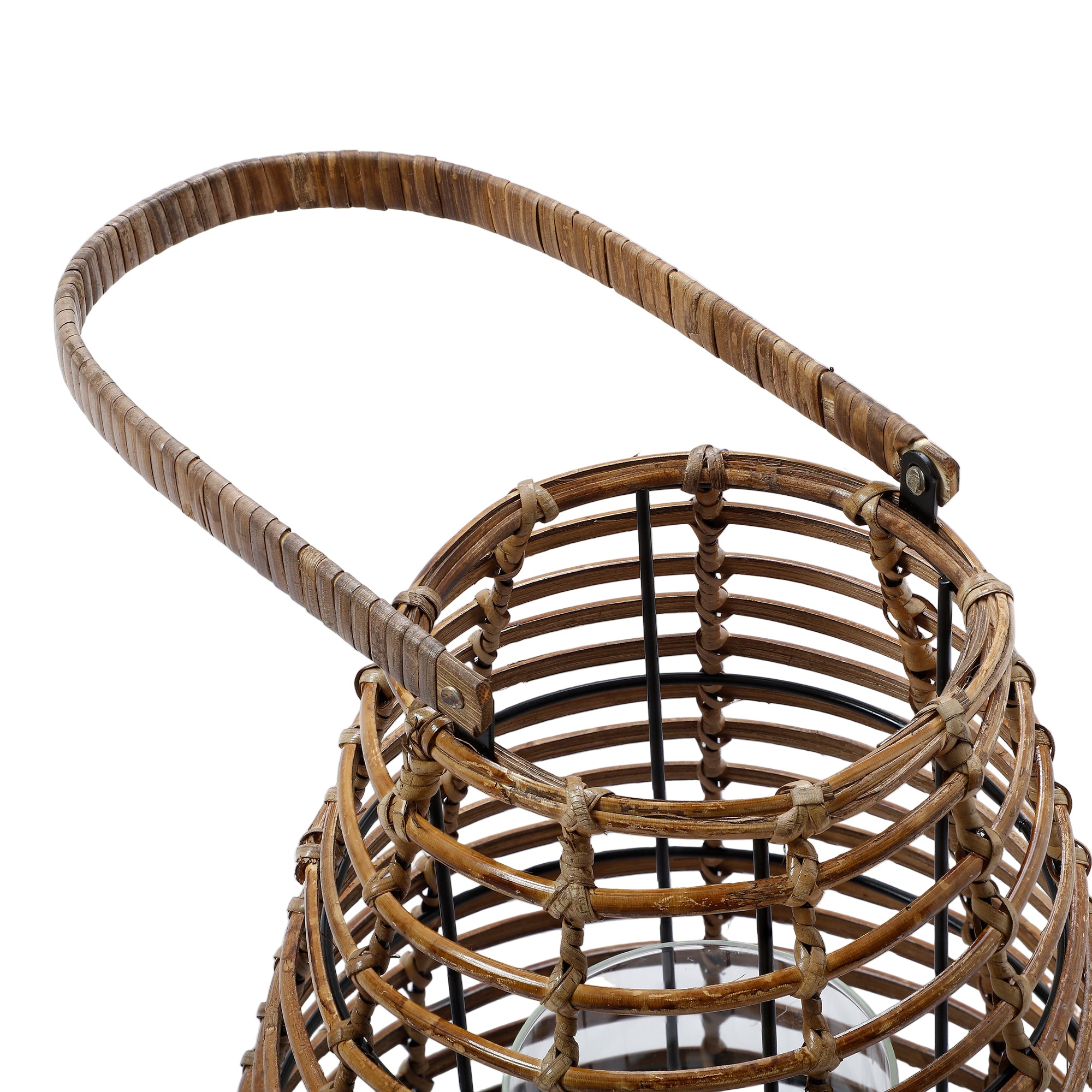 Sia Lanternes Replay lanterne 62 cm bois clair rotin