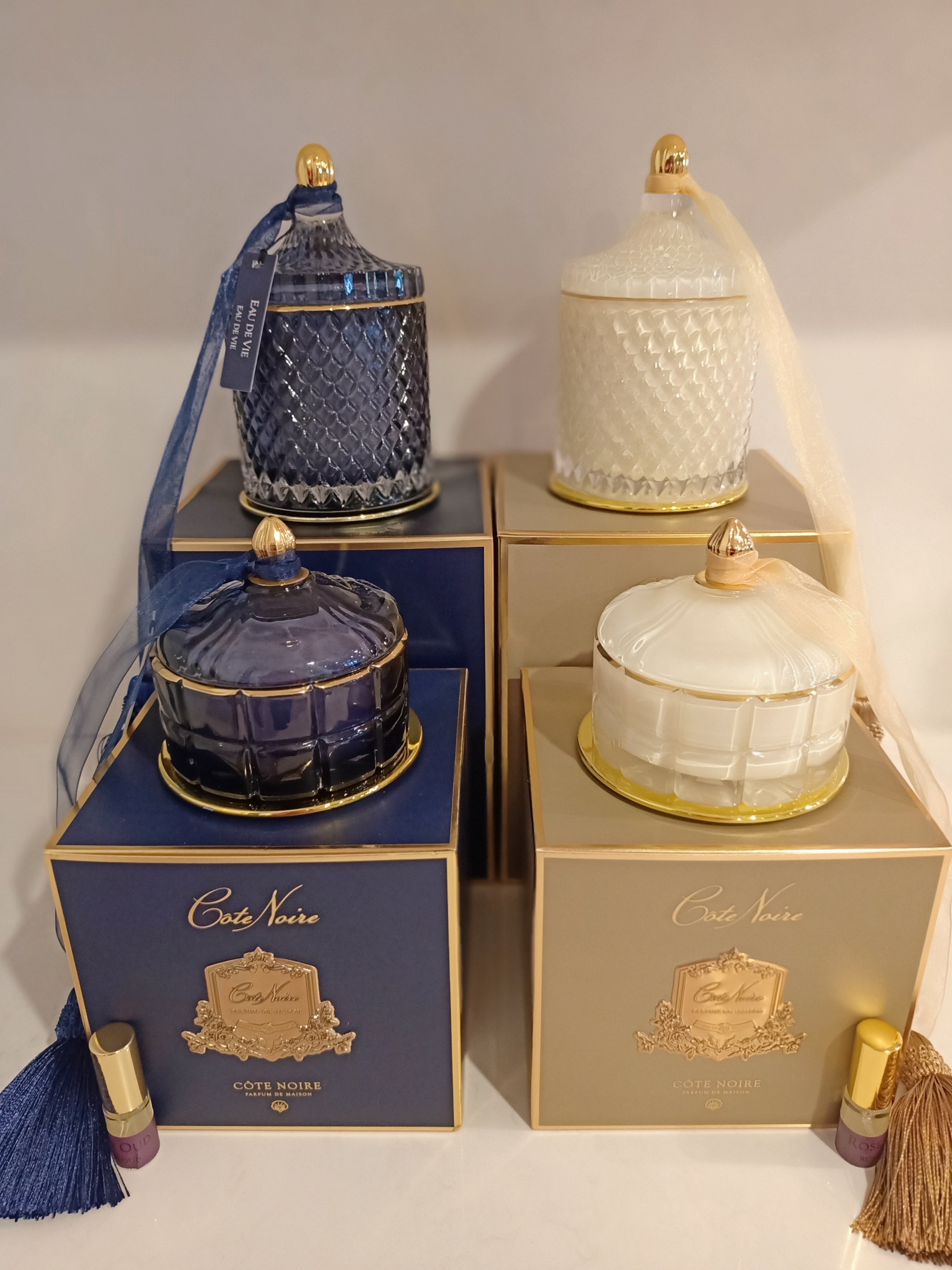 Côte Noire Art Deco GML45009 bougie vanille blonde 600g