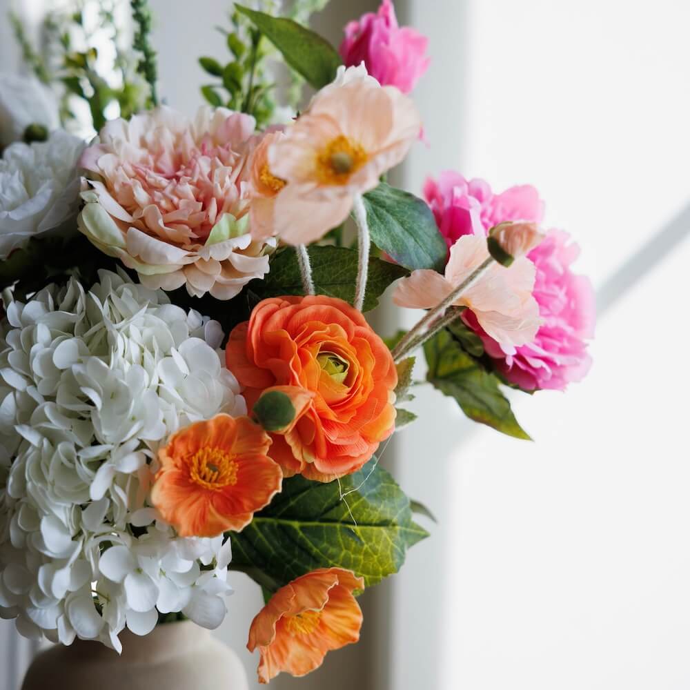 Flowrette Margaret bouquet fleurs artificielles Real Touch