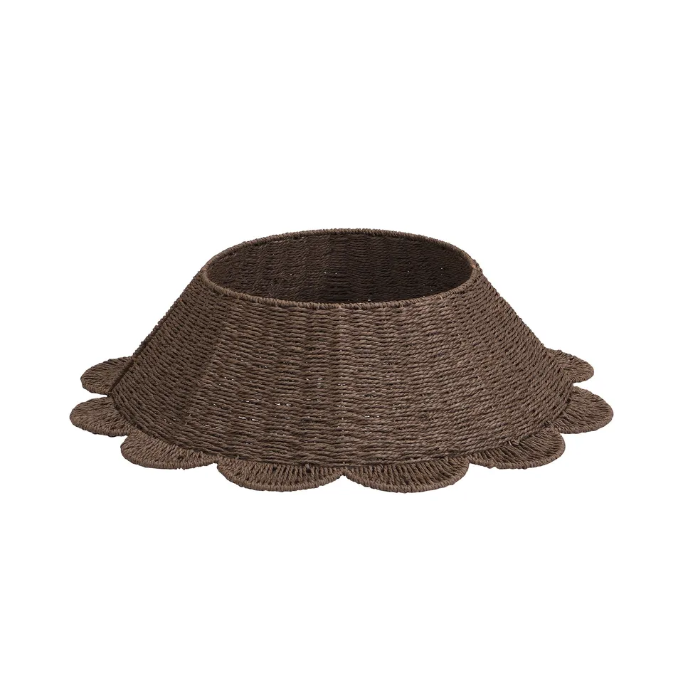 Sia Home Cache-pied sapin marron 65 cm corde papier