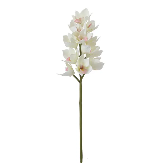 Sia Home Cymbidium tige orchidée blanche 62 cm