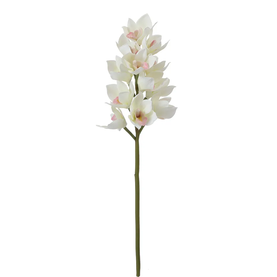 Sia Home Cymbidium tige orchidée blanche 62 cm