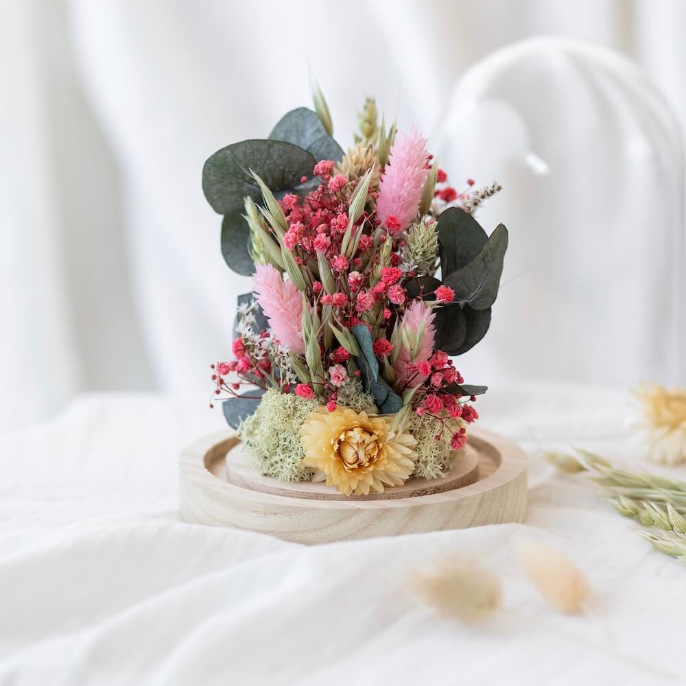 Flowrette kit DIY cloche fleurie fleurs séchées à composer