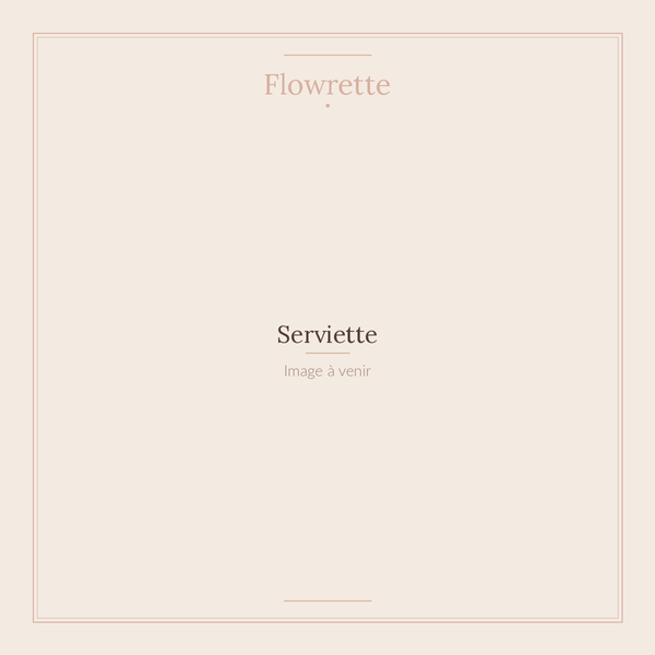 Flowrette Art de la table serviette table fleurie
