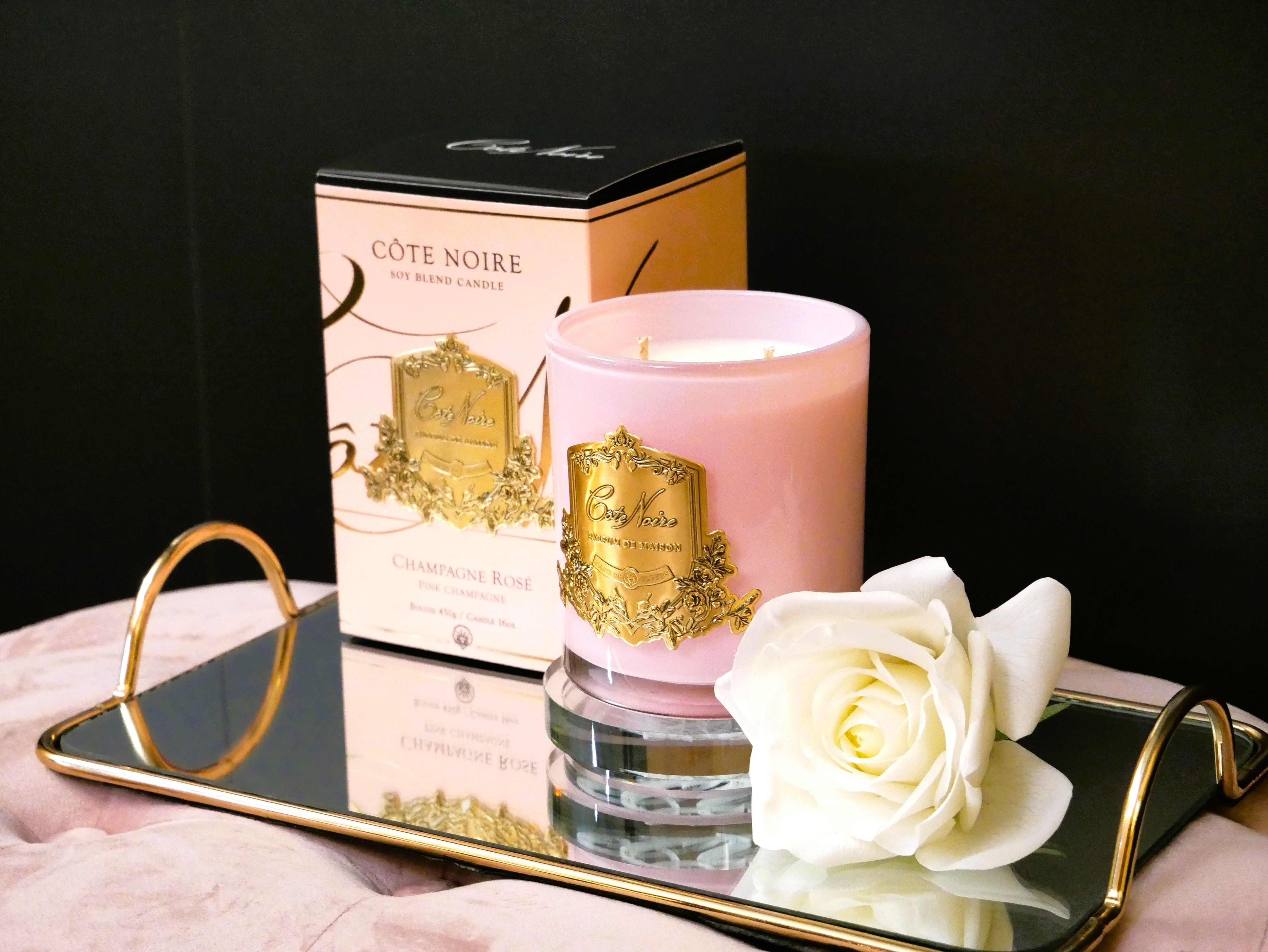 Côte Noire Soy Blend bougie Pink Champagne 450g rose