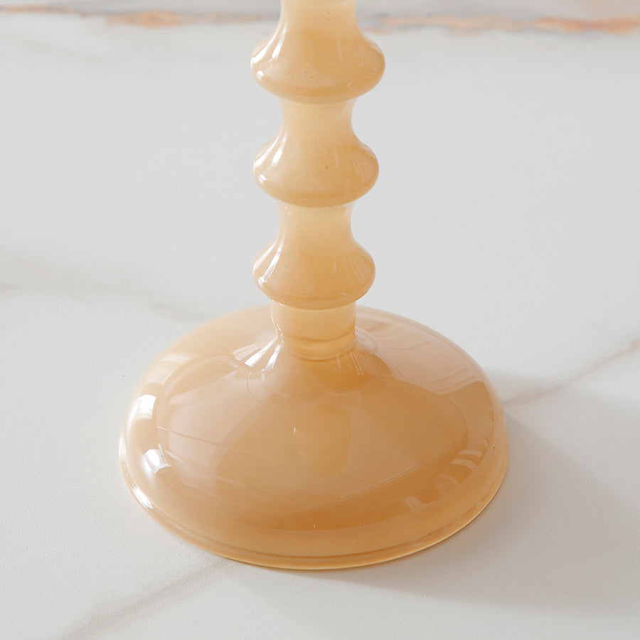 Sia Home Nude bougeoir verre 22 cm beige