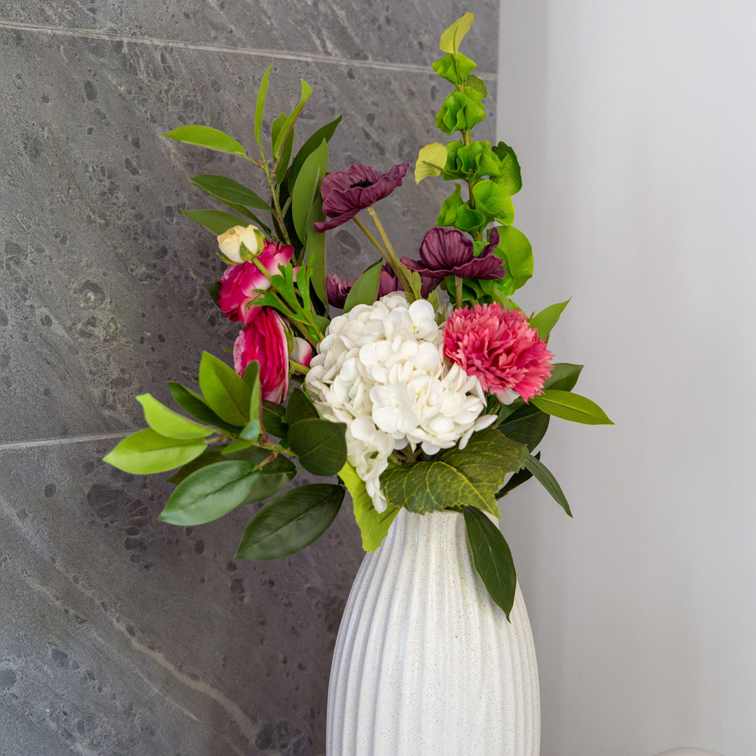 Flowrette Camille bouquet fleurs artificielles rose violet