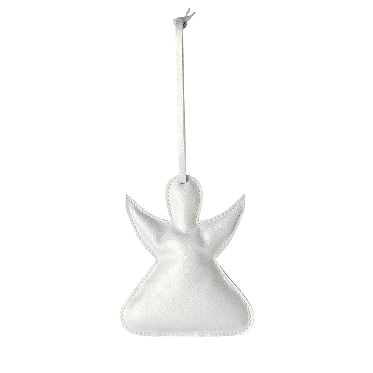 Sia Home Ange suspension Noël cuir 10 cm argenté