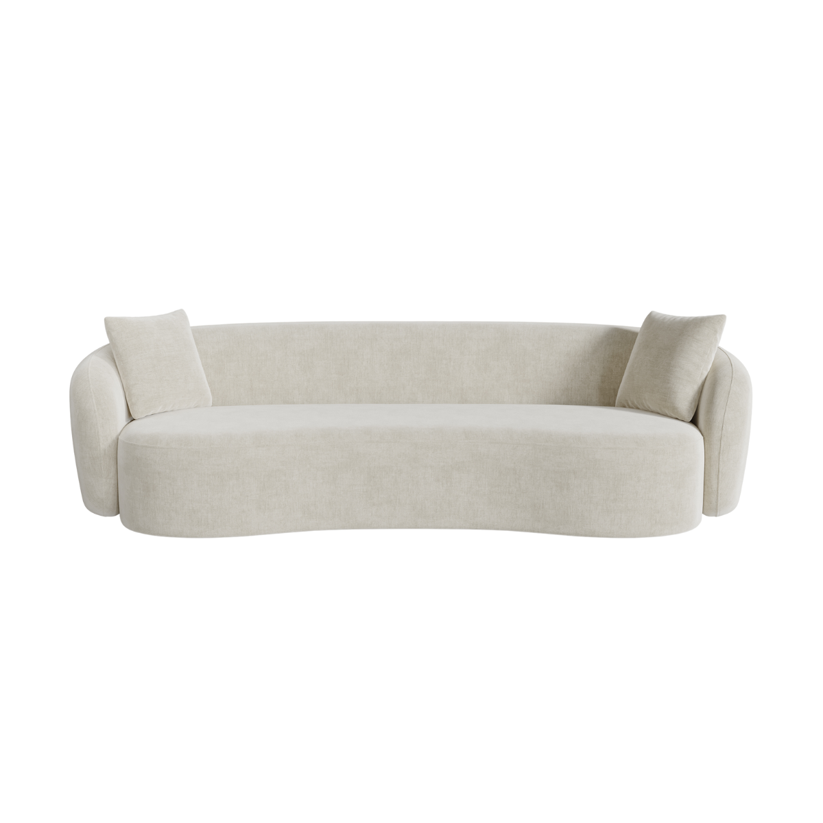 Sia Home Céline canapé crème courbes arrondies