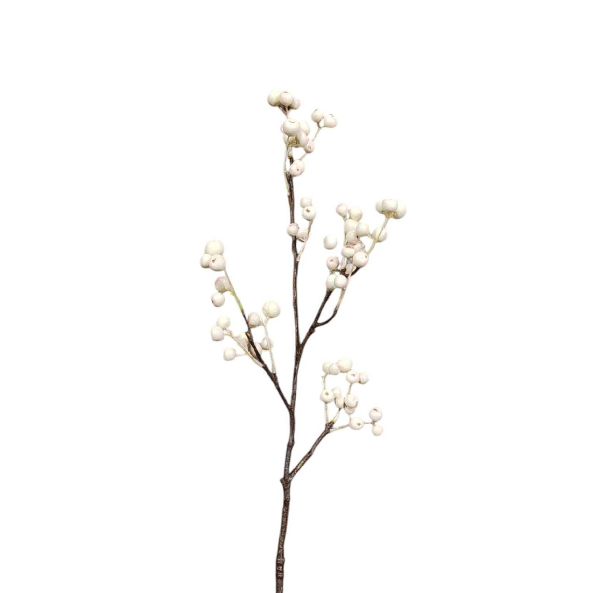 Sia Home Branche de baies artificielle blanche 70 cm
