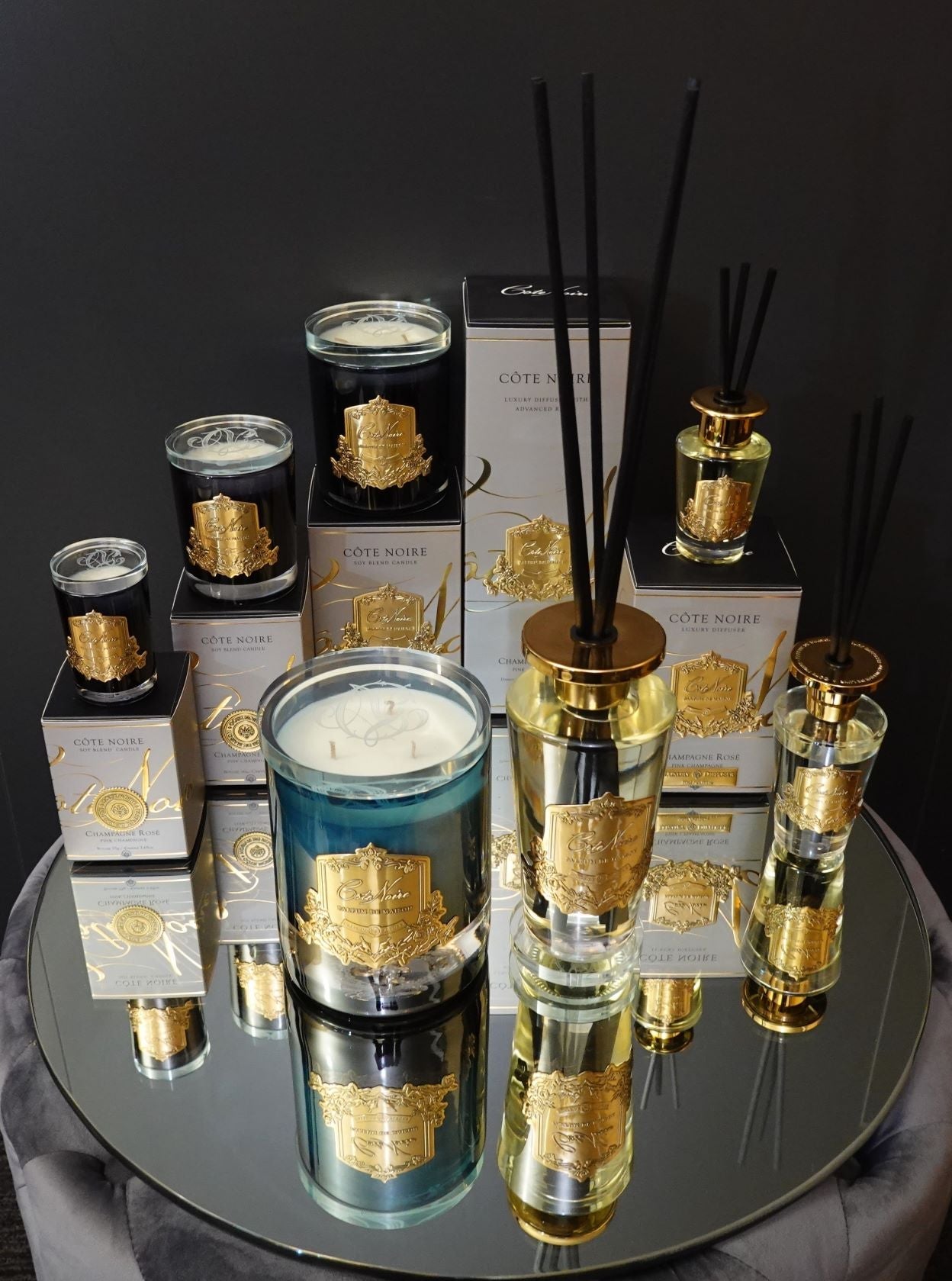Côte Noire Soy Blend Candles bougie pink champagne 2,5kg
