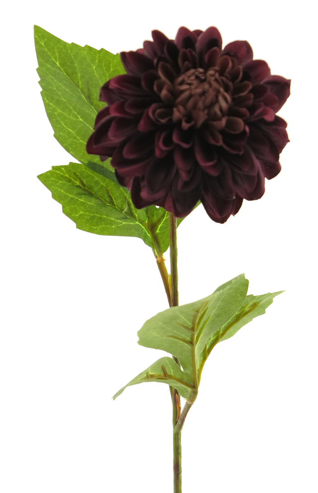 Feuillazur Rungis tige de dahlia artificielle rose 50cm