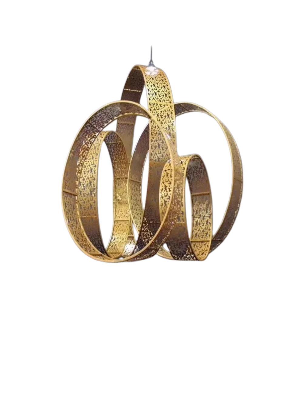 Feuillazur Rungis Structures set cercles décoratifs doré lot 5