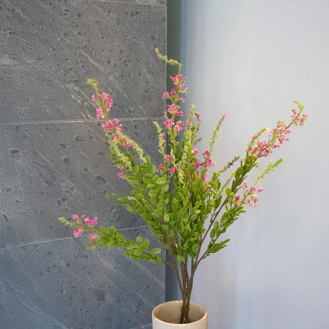 Flowrette Sauge rose fleur artificielle x1 real touch