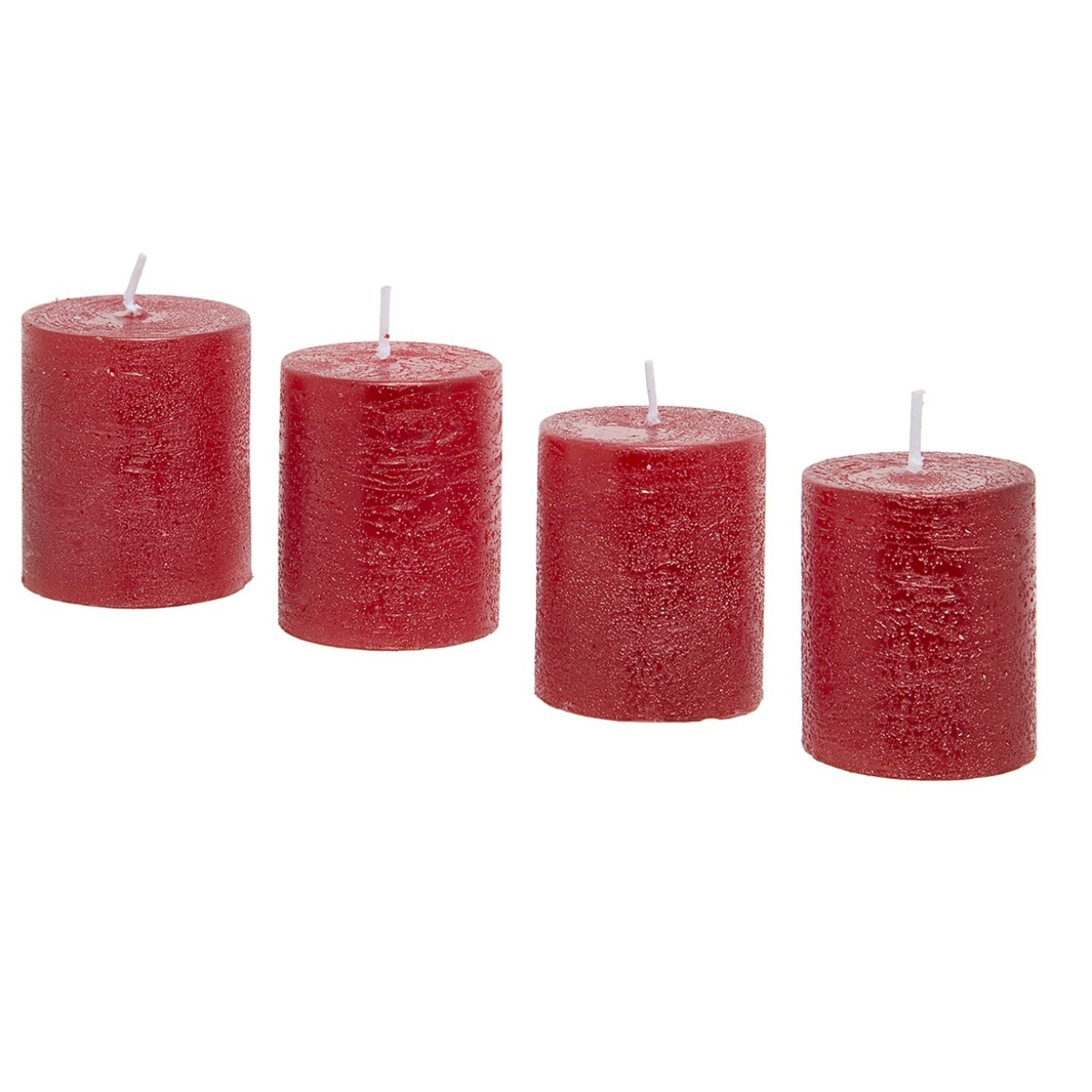 Sia Stripes Xs coffret 4 bougies cylindriques rose