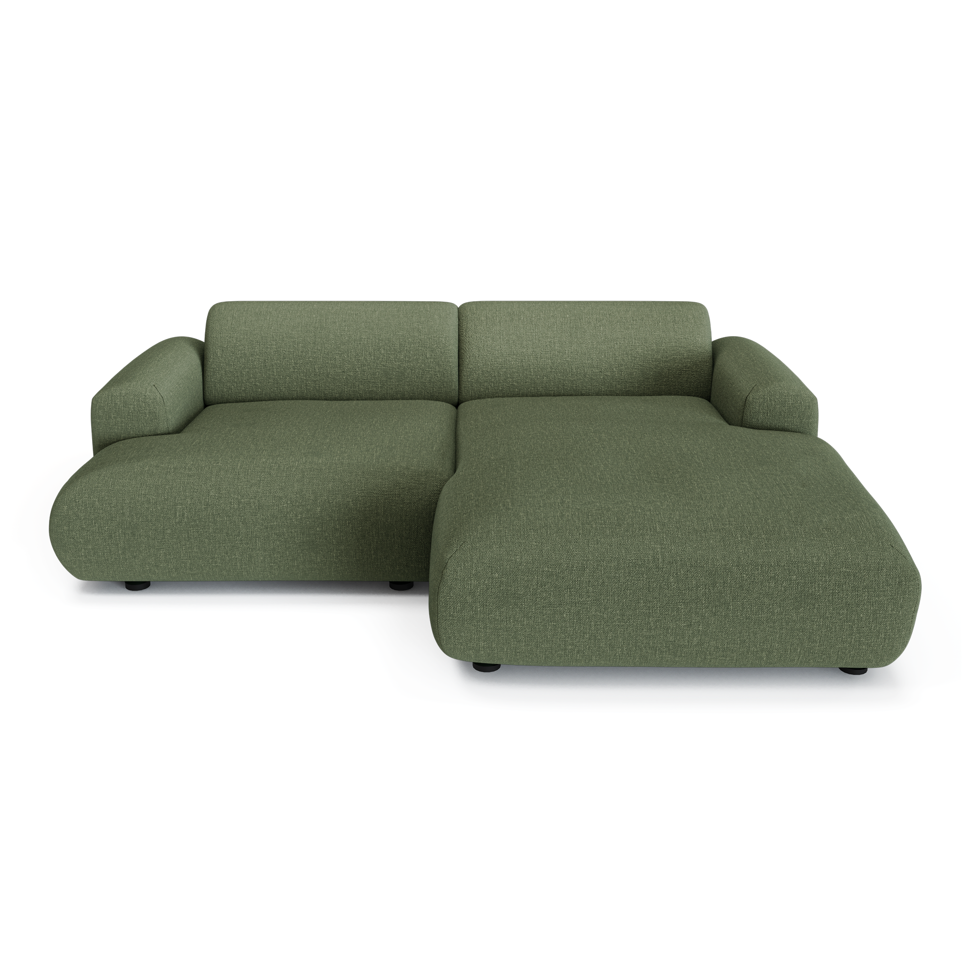 Sia Home Myra Petit Angle Droit canapé 5 places vert olive