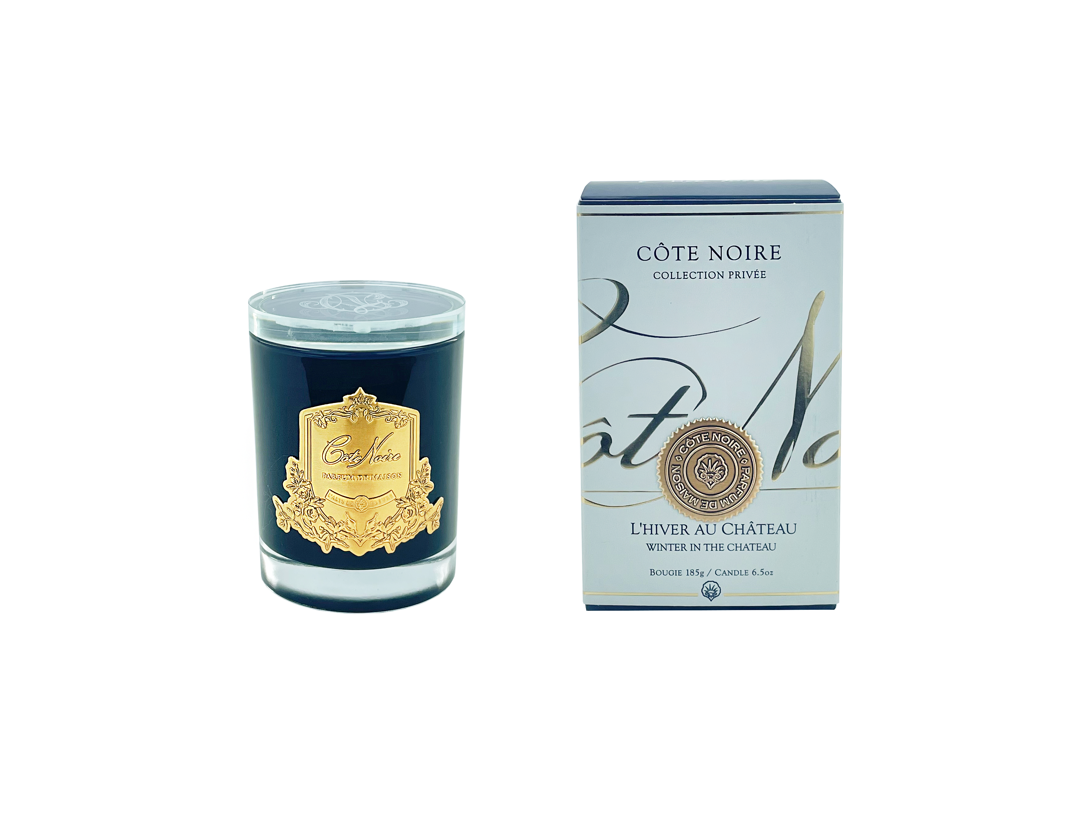 Côte Noire Bougie Winter Chateau 75g parfum boisé