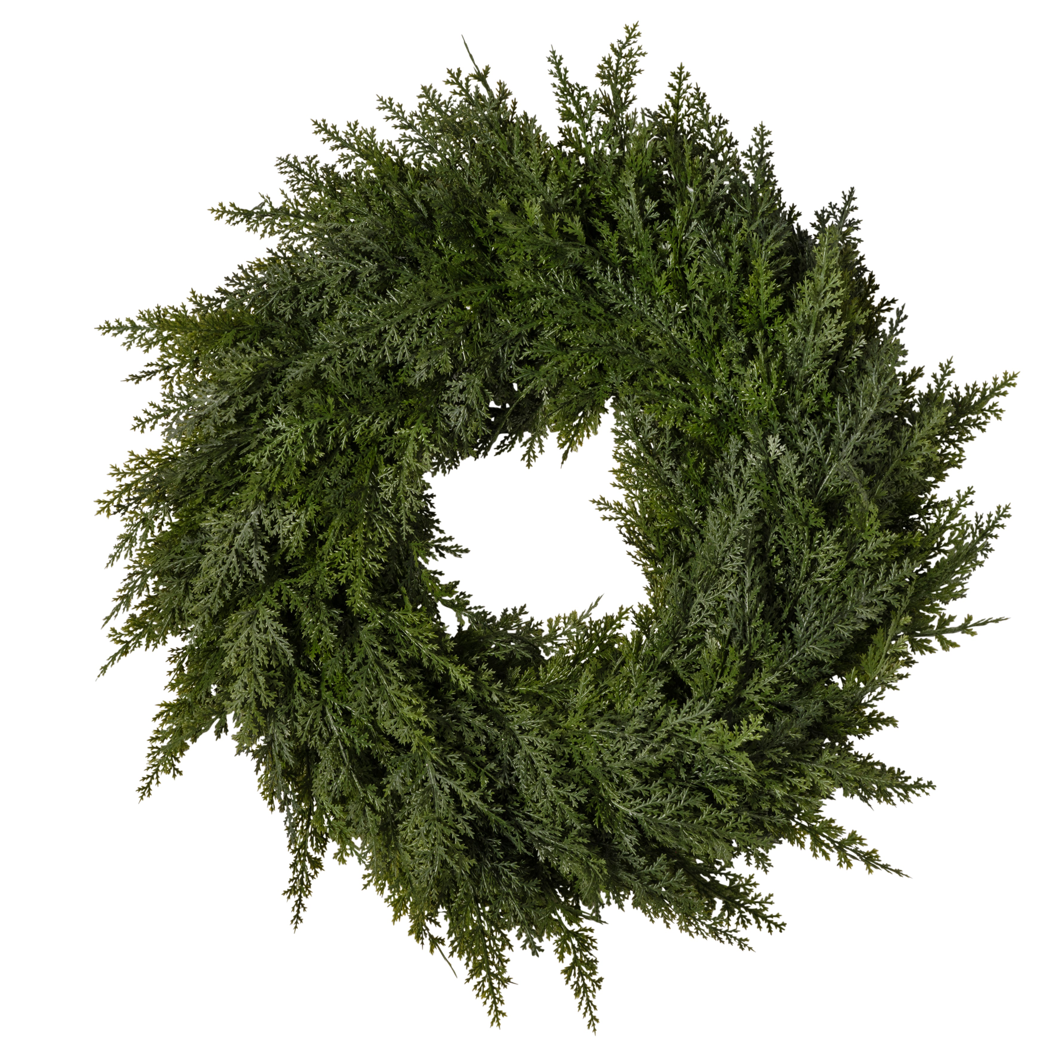 Feuillazur Rungis Produits de saison couronne cyprès vert 50cm