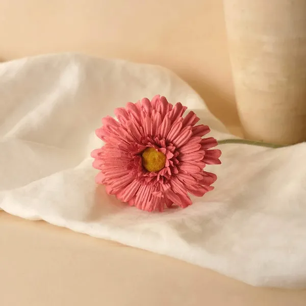 Flowrette Gerbera fleur papier fuchsia x1
