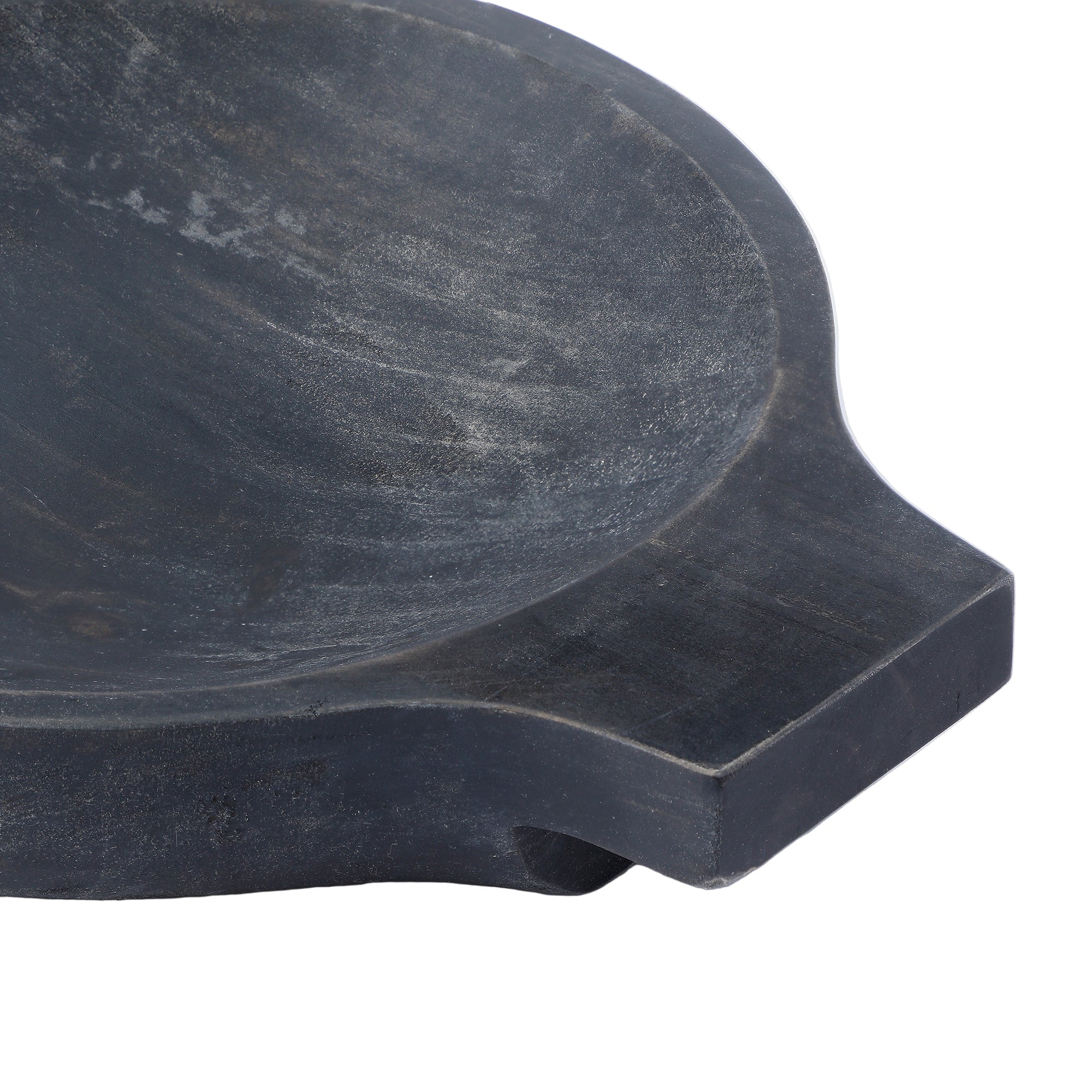 Sia Home Osso plateau décoratif rond noir bois