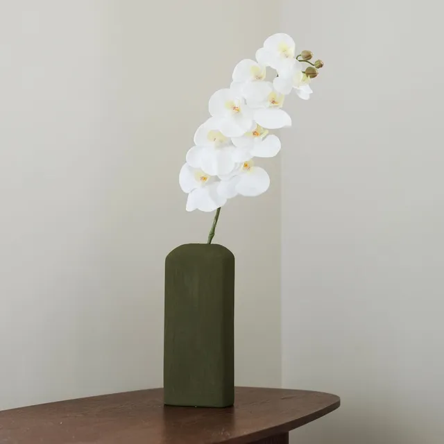 Flowrette Orchidée blanc fleur artificielle Real Touch x1