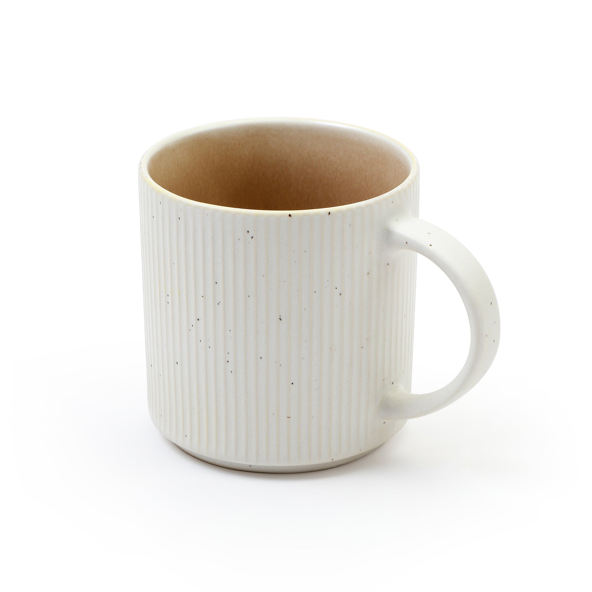 Sia Home Amsterdam service 4 tasses en grès beige 10 cm