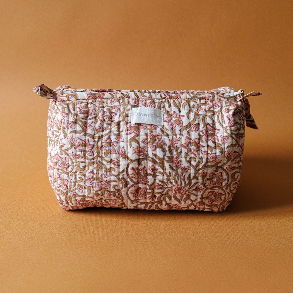 Flowrette Kausani trousse de toilette coton jaune taille M