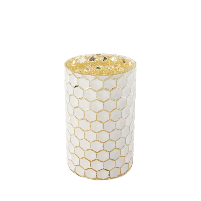 Sia Home Maia photophore verre blanc 20 cm