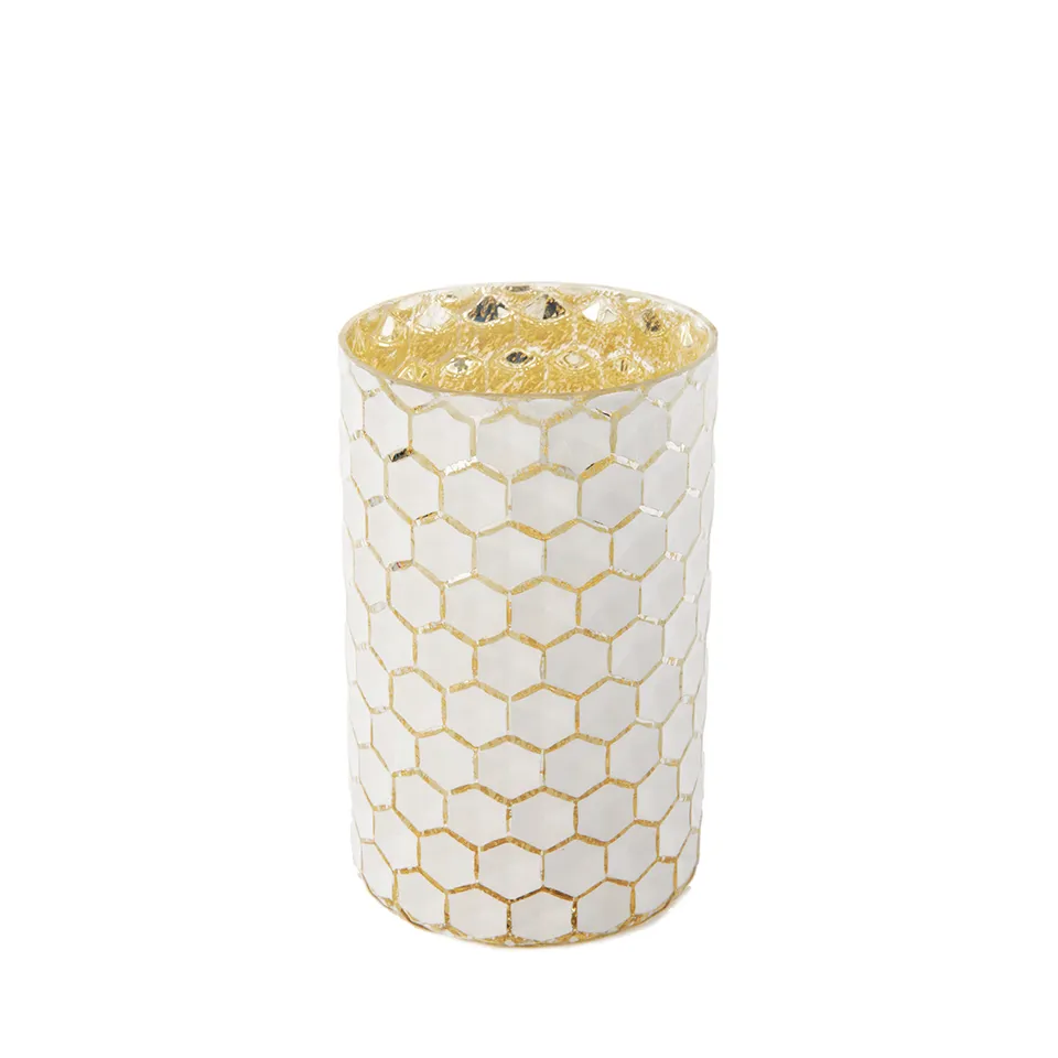 Sia Home Maia photophore verre blanc 20 cm