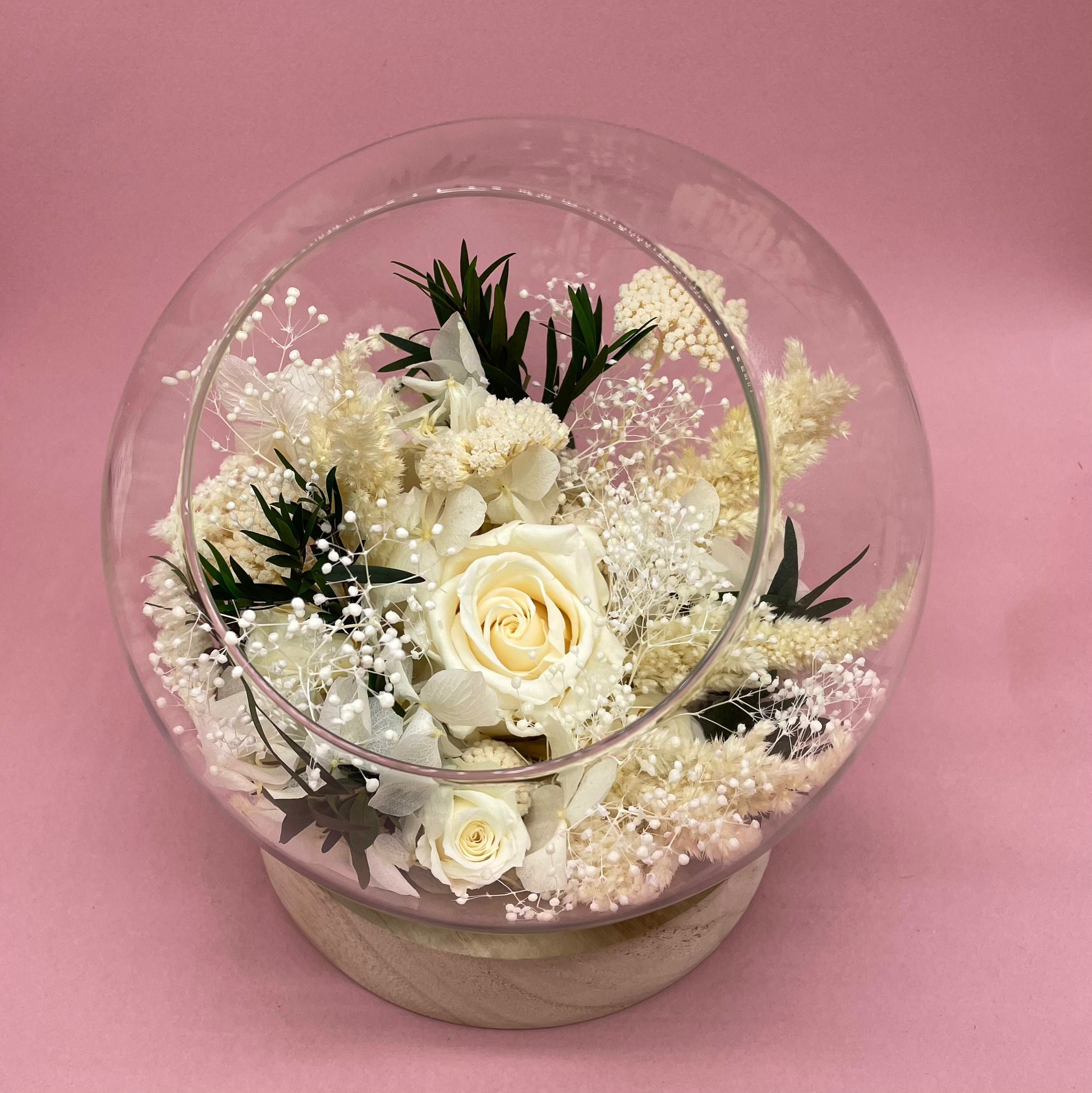 Ateliers Ouchamp Rue de Sévigné bulle fleurie hortensia 20 cm